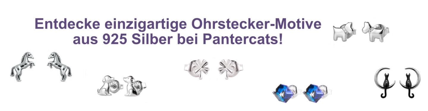 Entdecke einzigartige Ohrstecker-Motive aus 925 Silber...