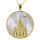 Unique Dresden pendant gold-plated Frauenkirche 925 silver