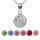 925 silver Shamballa ball pendant available in many colors