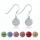 Besondere Kugel Ohrringe aus 925 Silber in vielen Farben erhältlich!