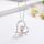 Extraordinary mother and child rose love pendant 925 silver