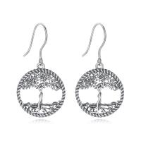 Impressive tree of life earrings made of 925 silver as...
