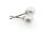 Beautiful cream colored FAUX pearl 6mm with 925 silver pin