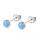Special 925 silver stud earrings with syn. Opal in different colors