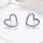 Außergewöhnliche 925 Silber Ohrstecker Herzen mit kleinen Kerben