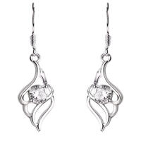 Uniquely elegant leaf-shaped earrings made of 925 silver...