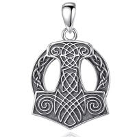 Special 925 silver Thor Hammer necklace pendant with...