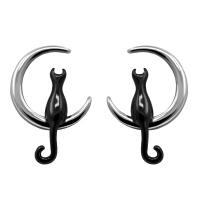 Special jewelry set cat moon necklace I earrings made of 925 silver
