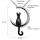 Besonderes Schmuck-Set Katze Mond Halskette I Ohrringe aus 925 Silber