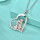 Special pendant child with dog in rose made of 925 silver I Labrador