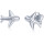 Reiselust mit Flugzeug Ohrsteckern aus 925 Silber verspielter Charm