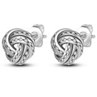Unique knots with zirconia stud earrings 925...