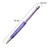 Purple Pantercats collector ballpoint pen with zirconia in the barrel