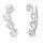 Paw climber made of 925 silver earrings for animal lovers paws