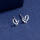 Elegant sweet little bow heart stud earrings made of 925 silver love!