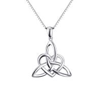Extraordinary triskele with 925 silver knot pendant...
