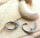 Sichere Ohrrinverschlüsse als Klappbrisuren aus 925 Silber rhodiniert