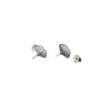 Special small gingko leaf stud earrings 925 silver from...