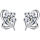 Stud earrings with cubic zirconia