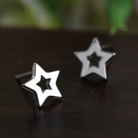 Beautiful small star stud earrings 925 silver,...