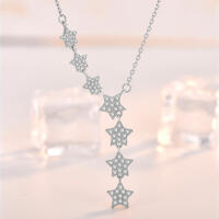 Star Necklace in 925 Silver | Starry Shower
