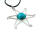 Pendant sun with the gemstone turquoise